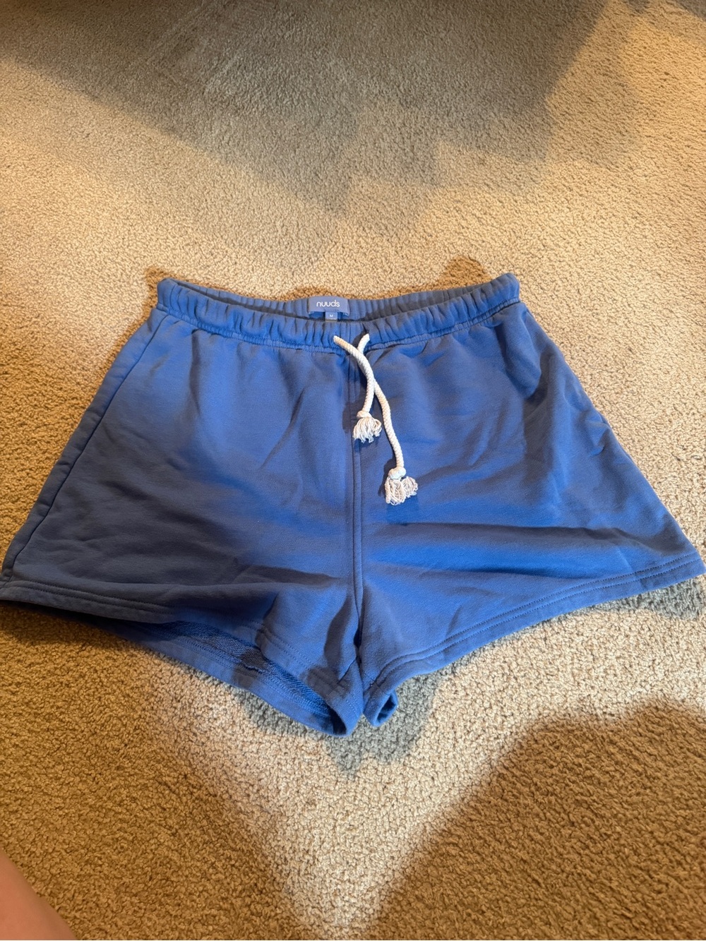 Nuuds French terry harbor blue Drawstring Lounge Shorts